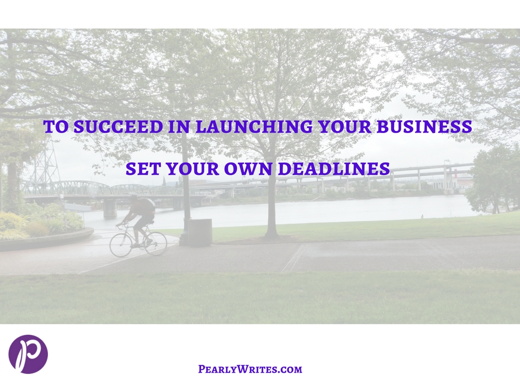 Set your own deadlines to succeed